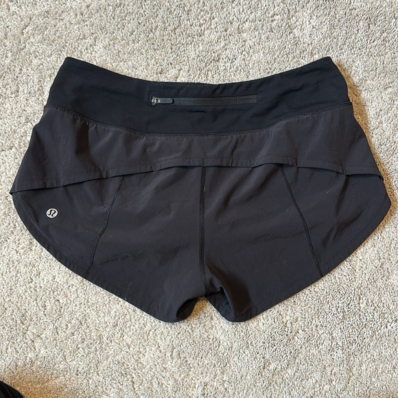 Lululemon Speed Up High-Rise Lined Short 2.5” Size 4 Black - Picture 2 of 7